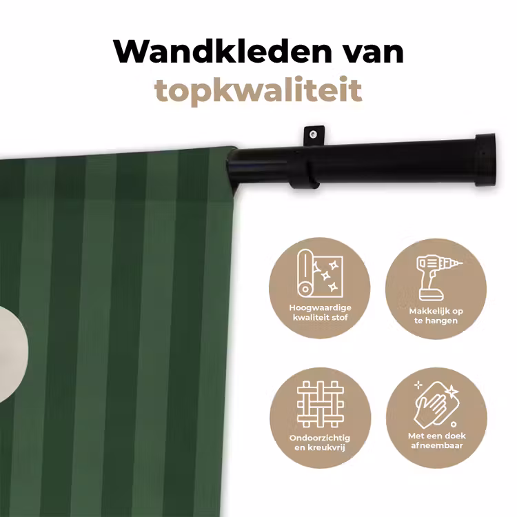Wandkleed - Joy - Kerst - Tekst - Groen — 3