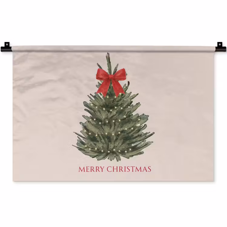 Wandkleed - Tekst - Kerst - Kerstboom — 1