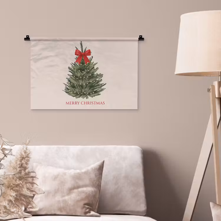 Wandkleed - Tekst - Kerst - Kerstboom — 2