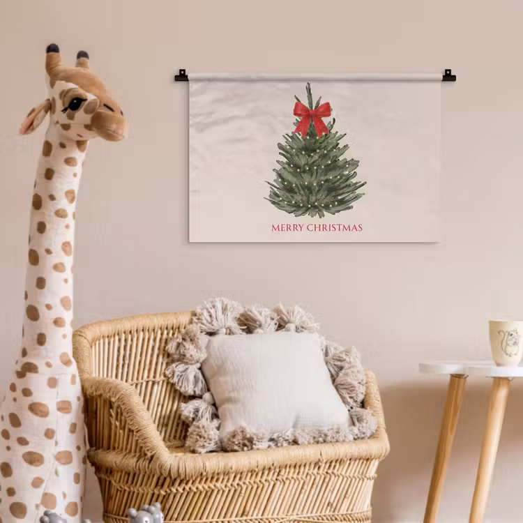 Wandkleed - Tekst - Kerst - Kerstboom — 5