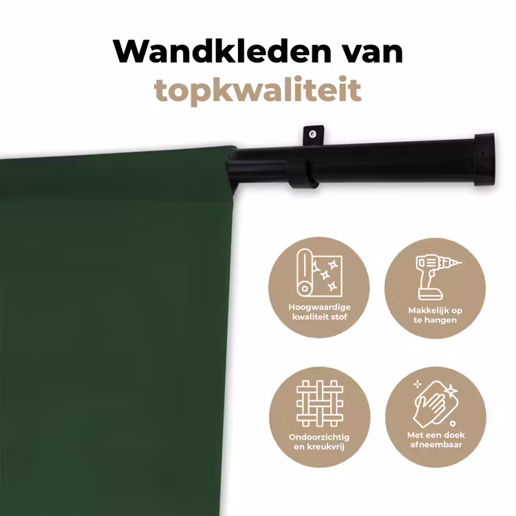 Wandkleed - Tekst - Kerst - Modern - Groen — 3