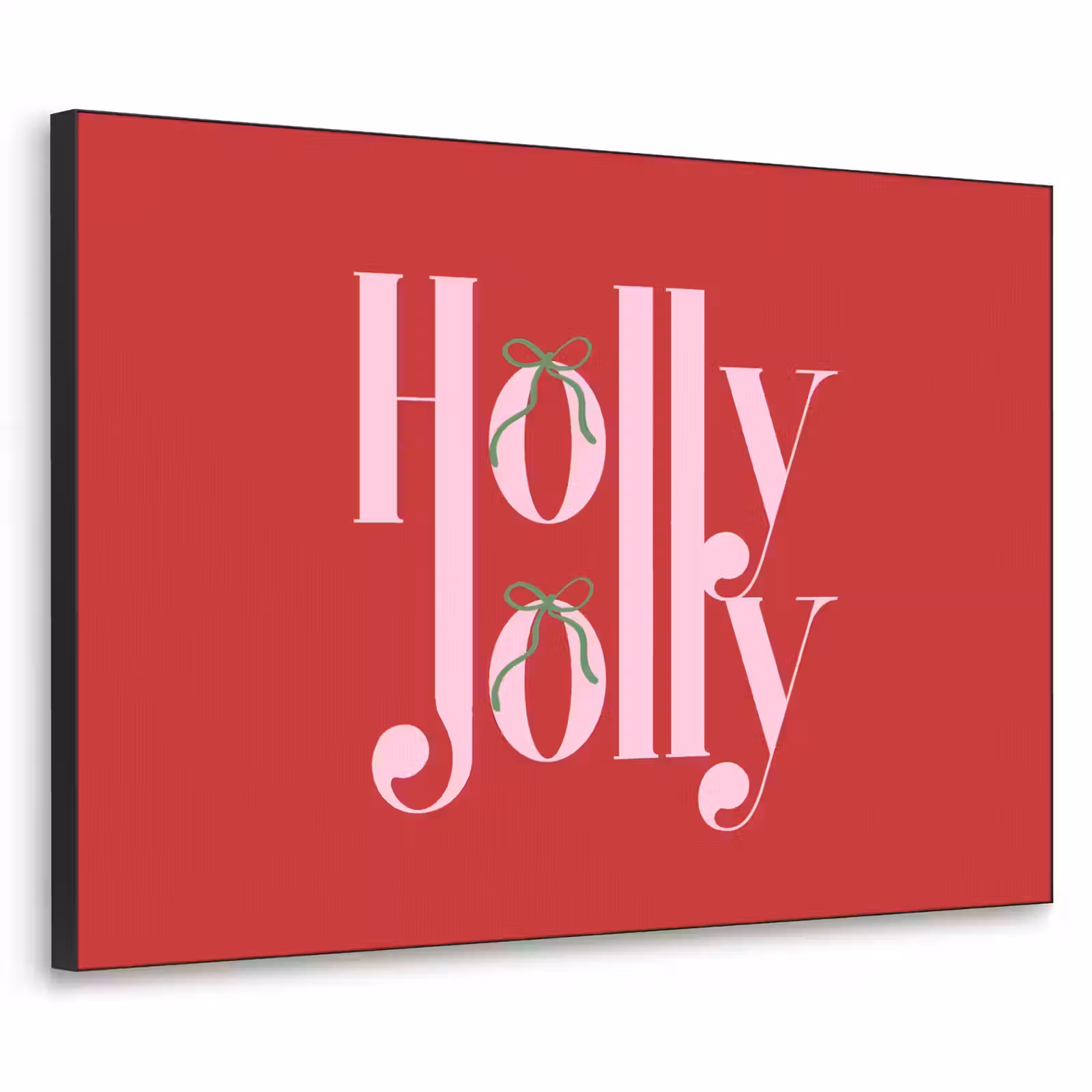 Art frame - Kerst - Roze - Rood - Tekst — 1