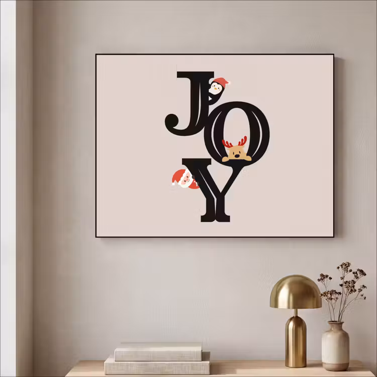 Art frame - Joy - Animatie - Zwart - Kerst — 5