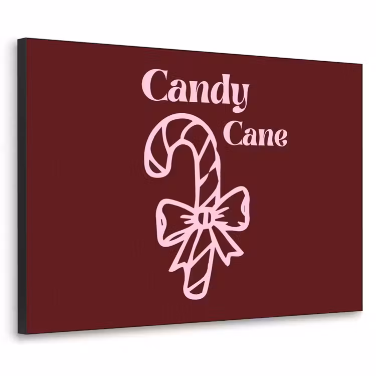 Art frame - Kerst - Snoep - Tekst - Roze — 1