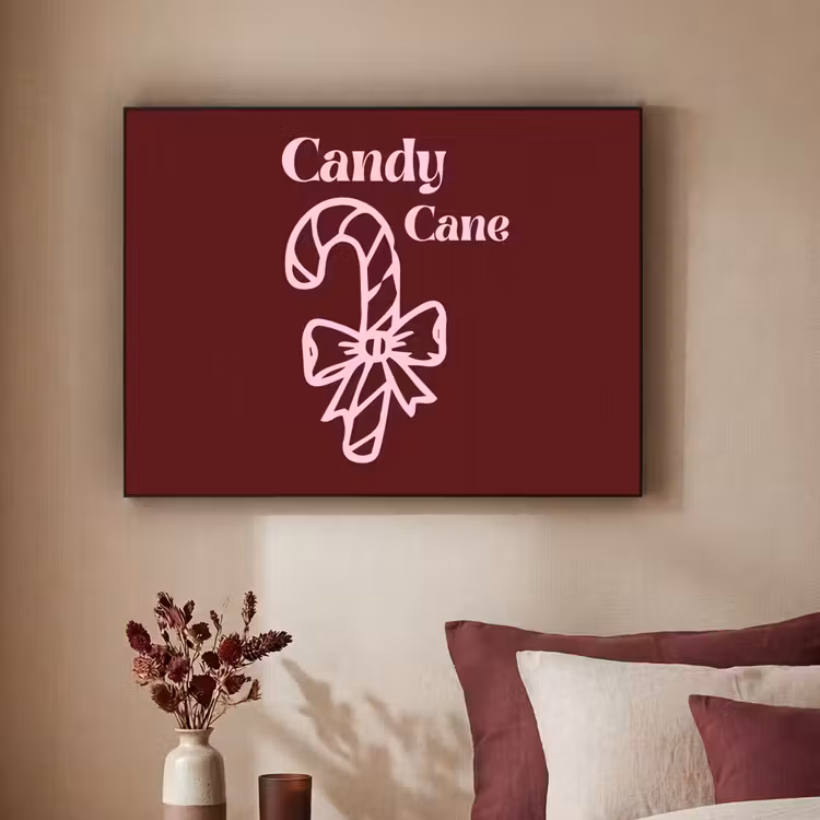 Art frame - Kerst - Snoep - Tekst - Roze — 3