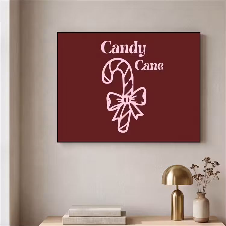 Art frame - Kerst - Snoep - Tekst - Roze — 5