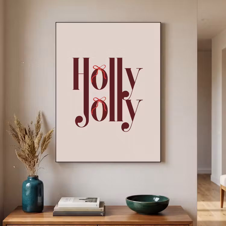 Art frame - Tekst - Kerst - Bruin — 3