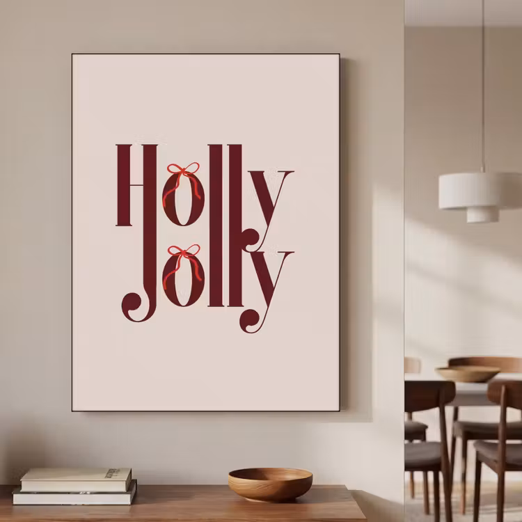 Art frame - Tekst - Kerst - Bruin — 5