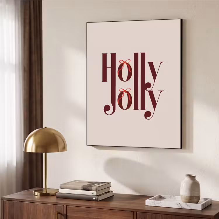Art frame - Tekst - Kerst - Bruin — 7