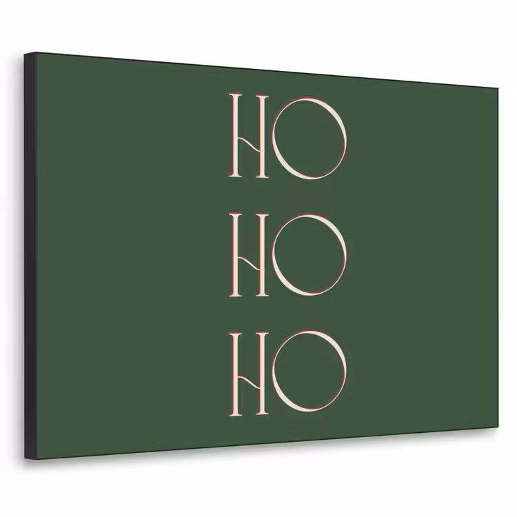 Art frame - Tekst - Kerst - Modern - Groen — 1