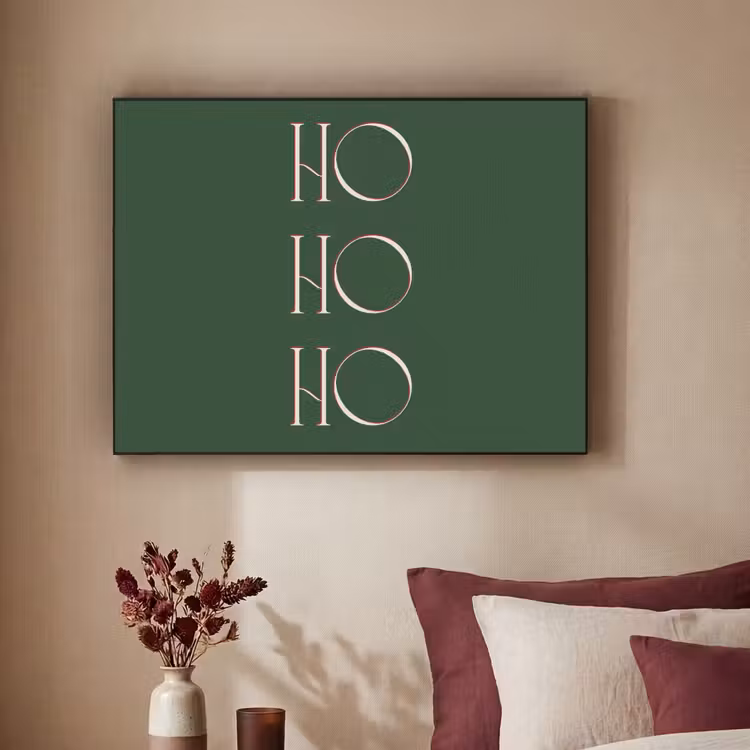 Art frame - Tekst - Kerst - Modern - Groen — 3