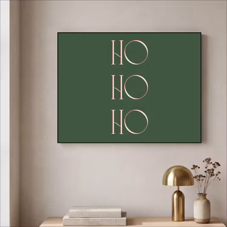 Art frame - Tekst - Kerst - Modern - Groen — 5