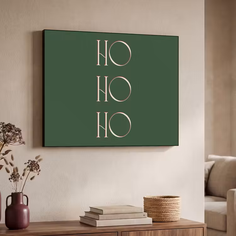 Art frame - Tekst - Kerst - Modern - Groen — 7