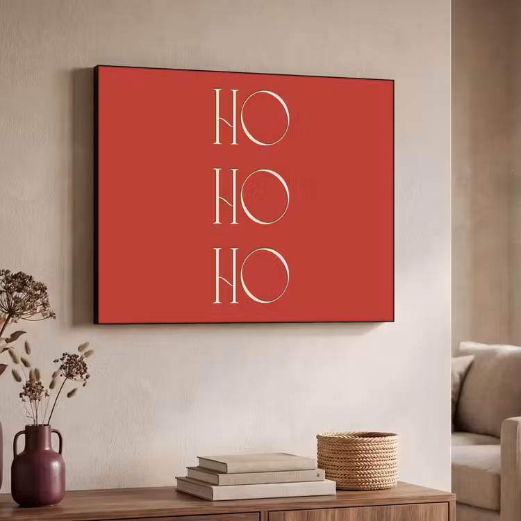 Art frame - Tekst - Kerst - Modern - Rood — 7
