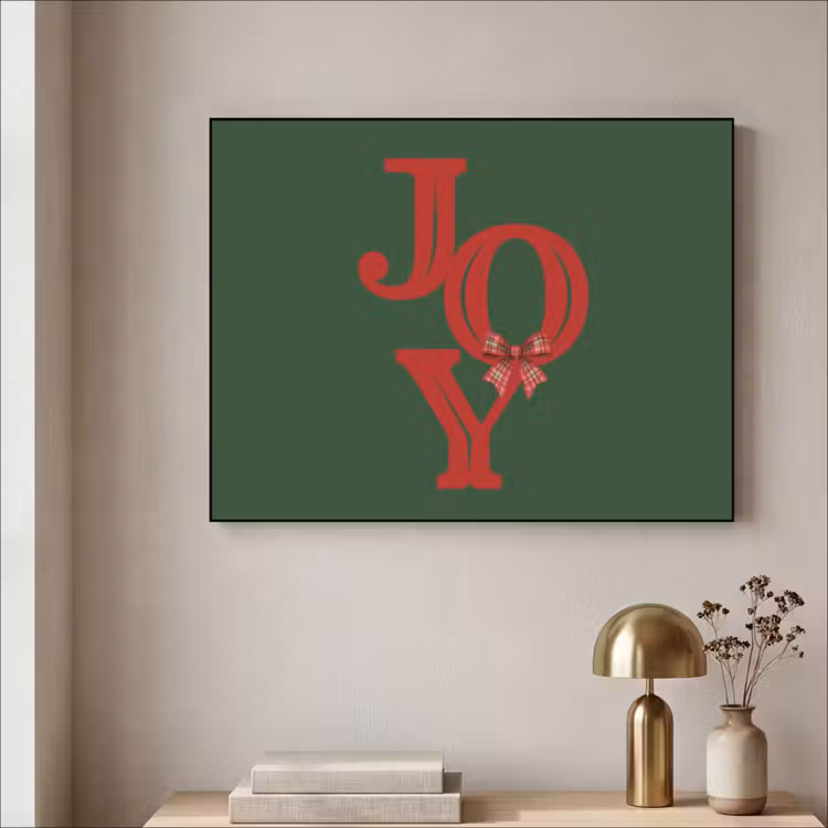 Art frame - Tekst - Kerst - Rood — 5
