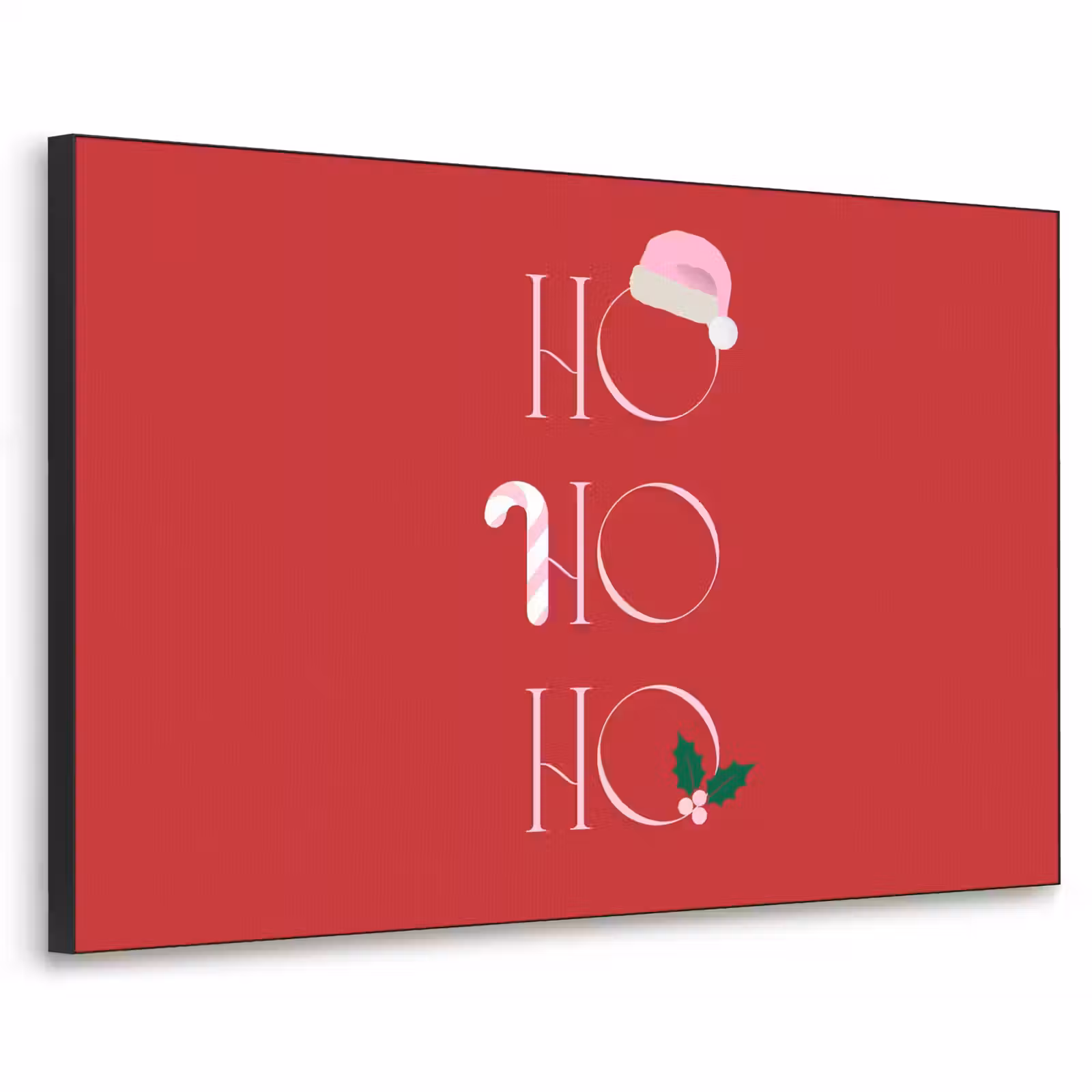 Art frame - Kerst - Tekst - illustratie - Rood — 1