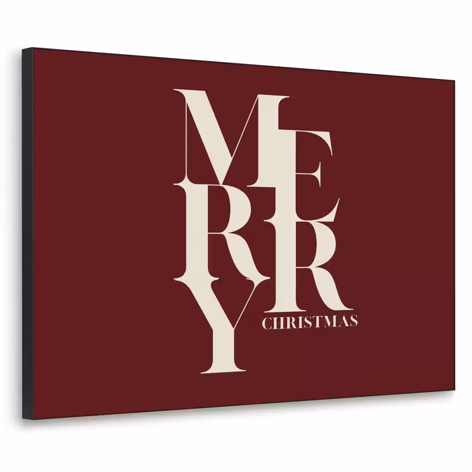 Art frame - Merry - Tekst - Donker - Rood — 1