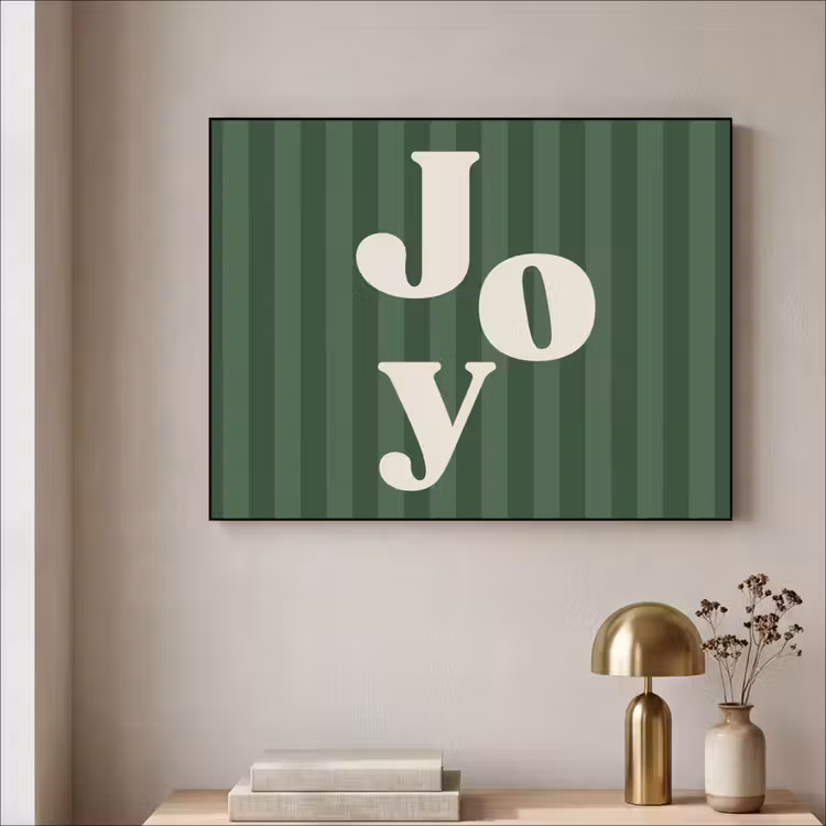 Art frame - Joy - Kerst - Tekst - Groen — 5