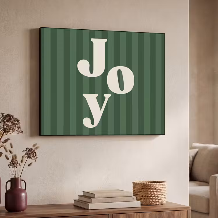 Art frame - Joy - Kerst - Tekst - Groen — 7