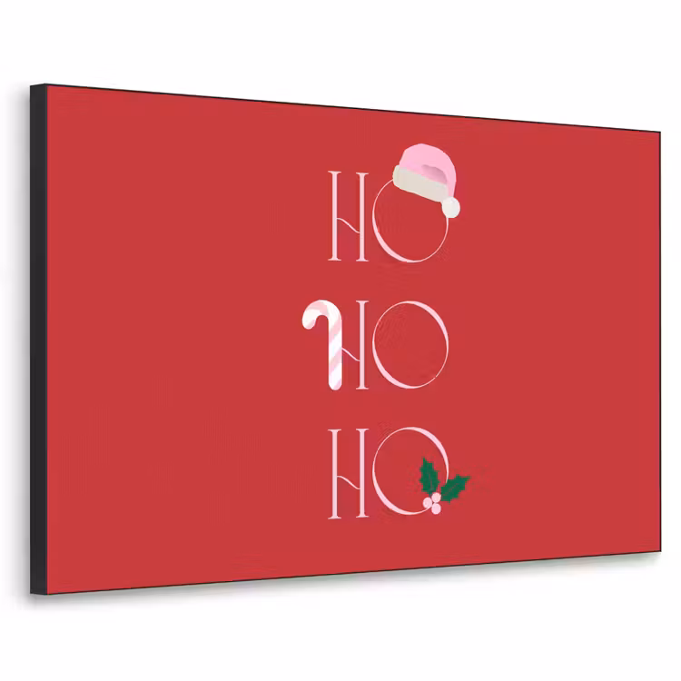 Art frame - Kerst - Tekst - illustratie - Rood — 1