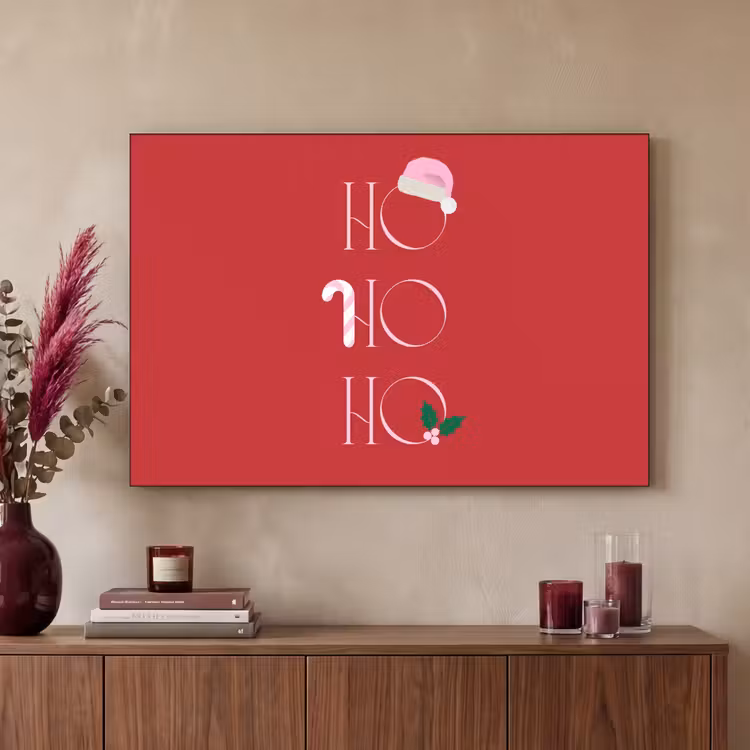 Art frame - Kerst - Tekst - illustratie - Rood — 3