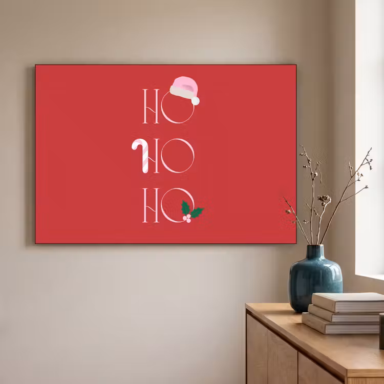 Art frame - Kerst - Tekst - illustratie - Rood — 5