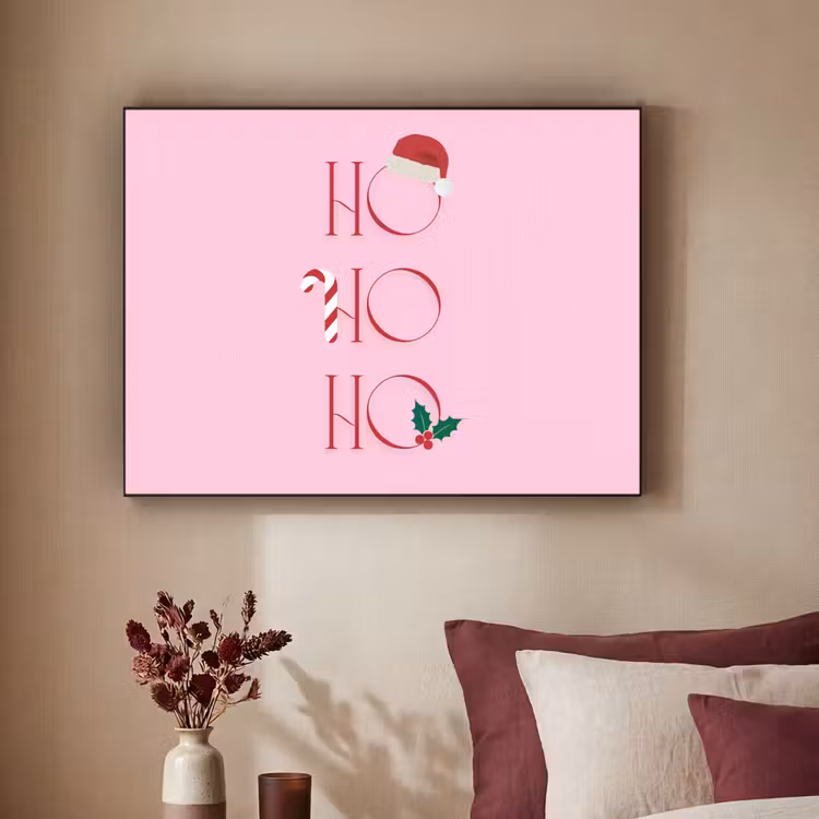 Art frame - Kerst - Tekst - Roze - Illustratie — 3