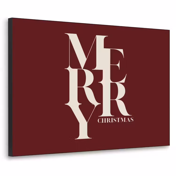 Art frame - Merry - Tekst - Donker - Rood — 1