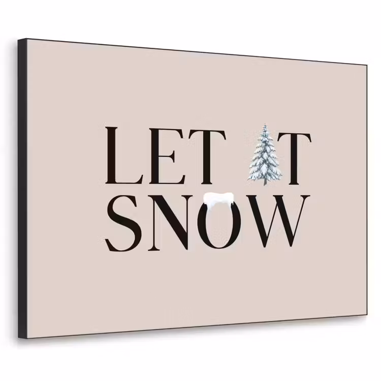 Art frame - Tekst - Kerst - Sneeuw — 1