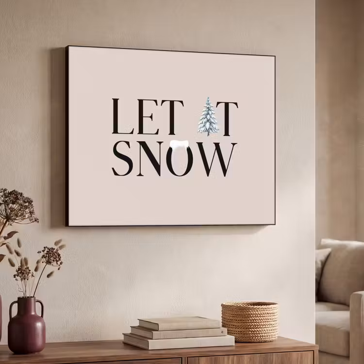 Art frame - Tekst - Kerst - Sneeuw — 7
