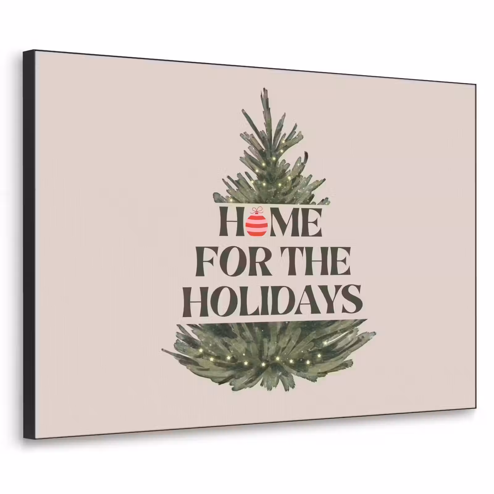 Art frame - Kerst - Tekst - Kerstboom - Beige — 1