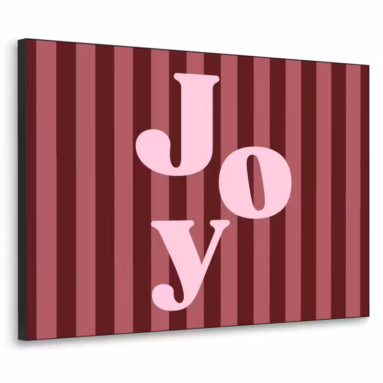 Art frame - Joy - Kerst - Tekst - Roze — 1