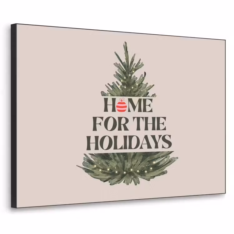 Art frame - Kerst - Tekst - Kerstboom - Beige — 1