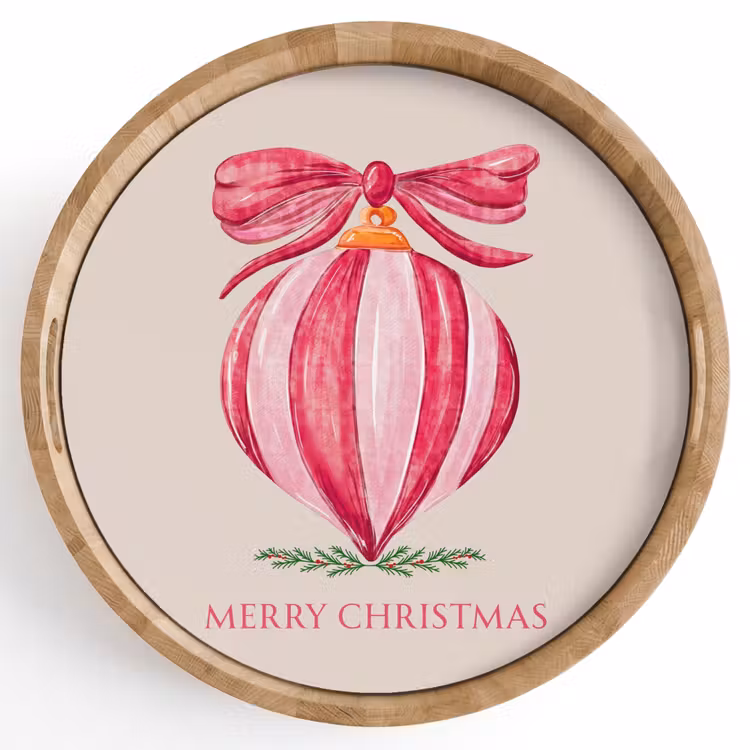 Dienblad - Kerst - Kerstbal - Tekst — 1