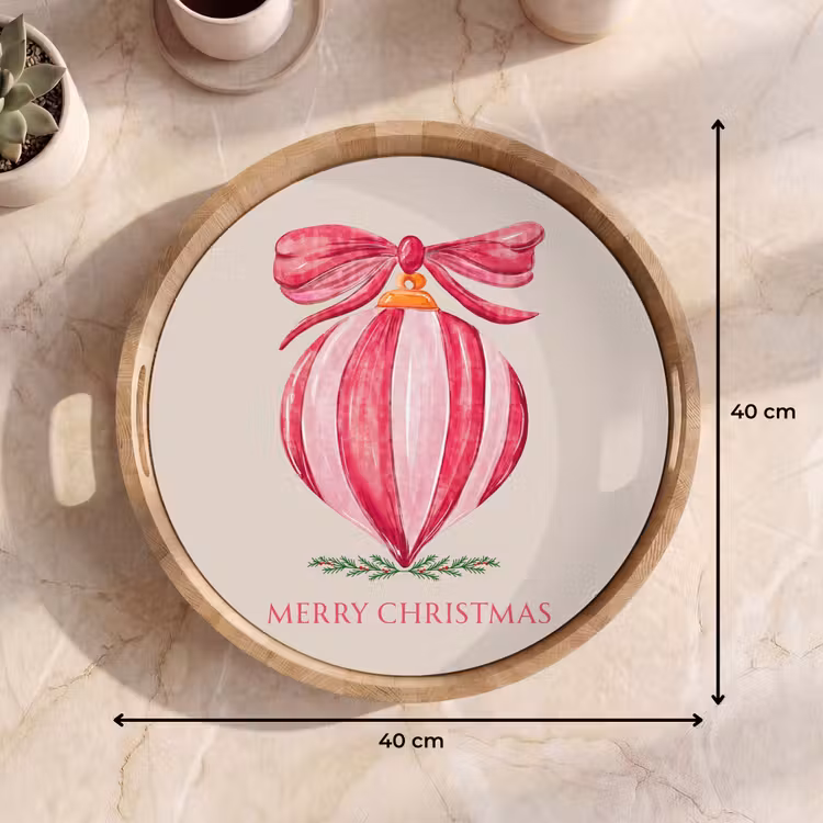 Dienblad - Kerst - Kerstbal - Tekst — 9