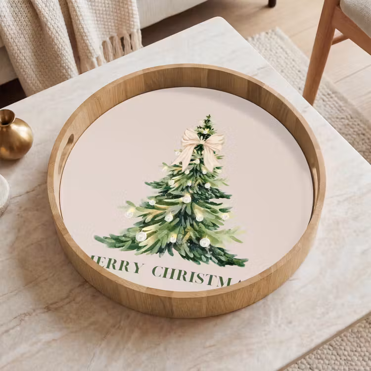 Dienblad - Kerst - Kerstboom - Tekst — 2