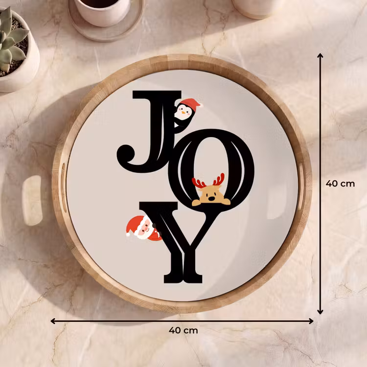 Dienblad - Joy - Animatie - Zwart - Kerst — 9