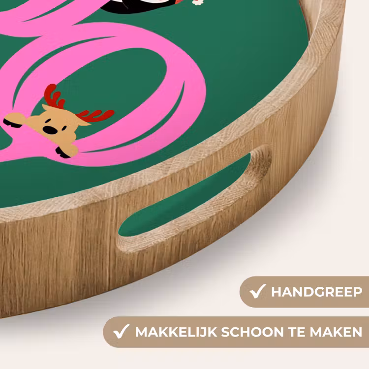 Dienblad - Joy - Kerst - Animatie - Roze - Groen — 5