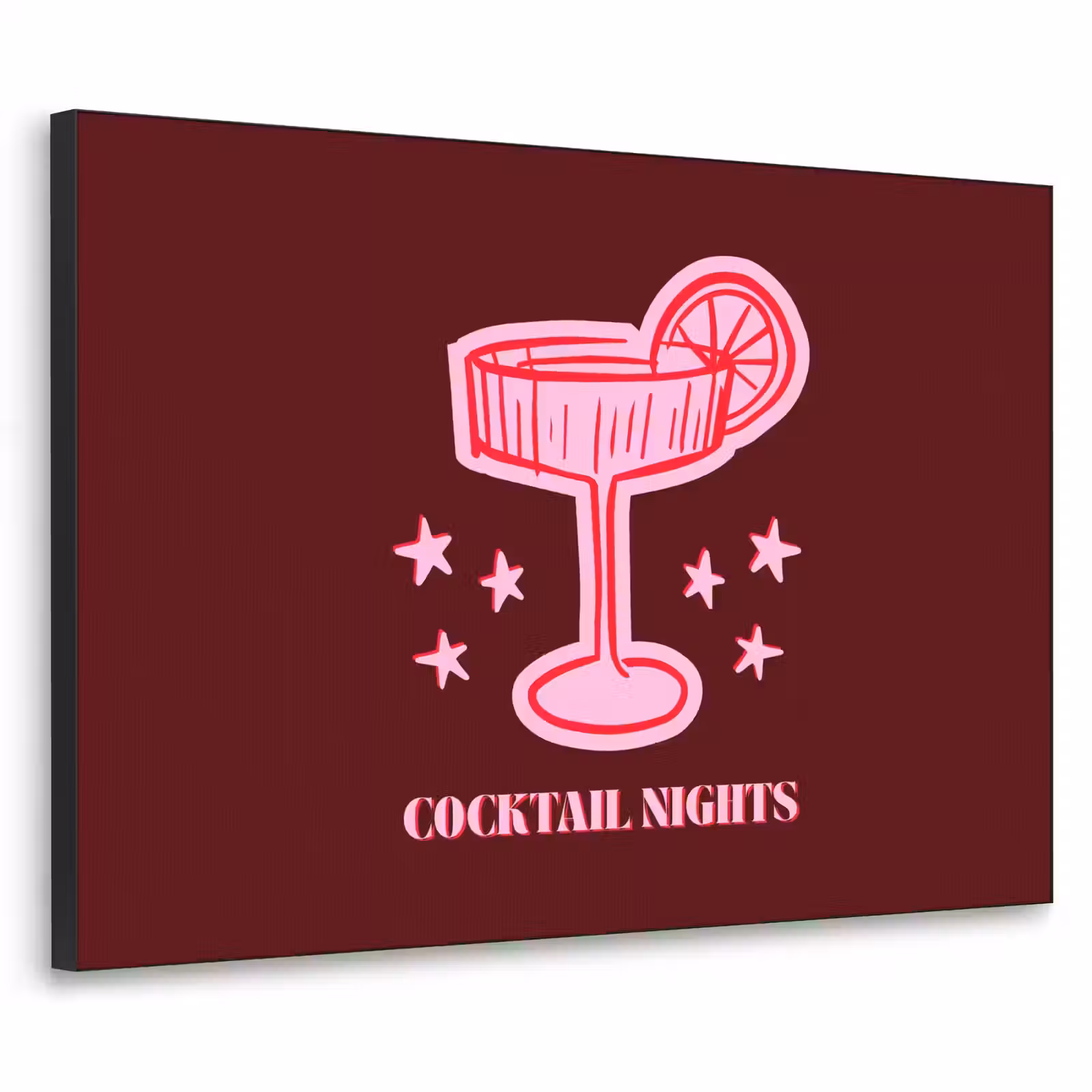 Art frame - Cocktail - Kerst - Burgundy - Roze — 1