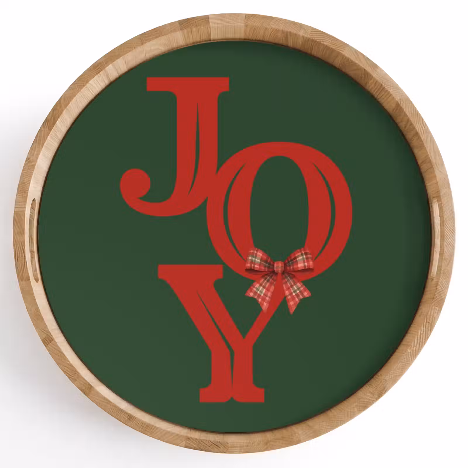 Dienblad - Tekst - Kerst - Rood — 1