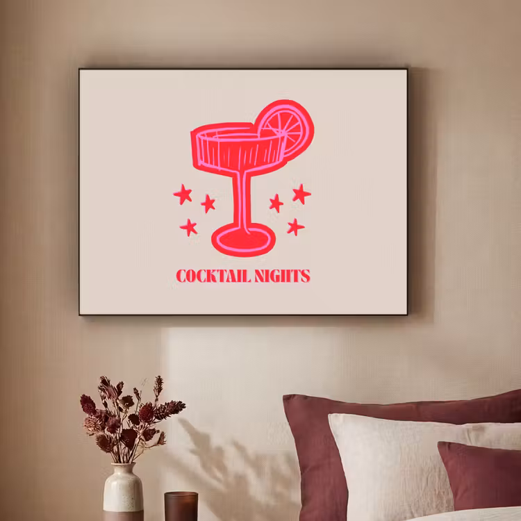 Art frame - Cocktail - Kerst - Beige - Roze — 3