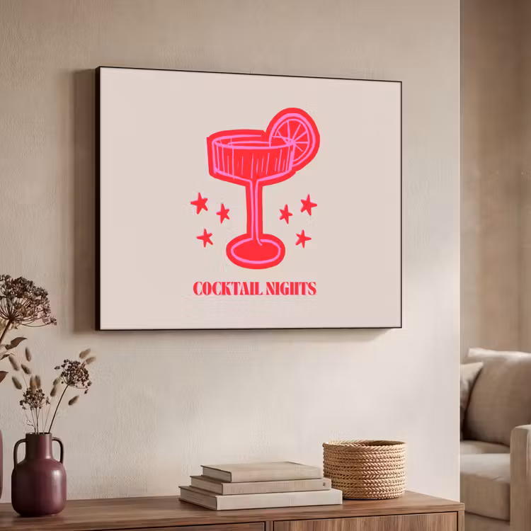 Art frame - Cocktail - Kerst - Beige - Roze — 7