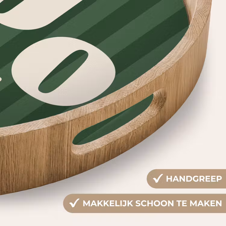 Dienblad - Joy - Kerst - Tekst - Groen — 5
