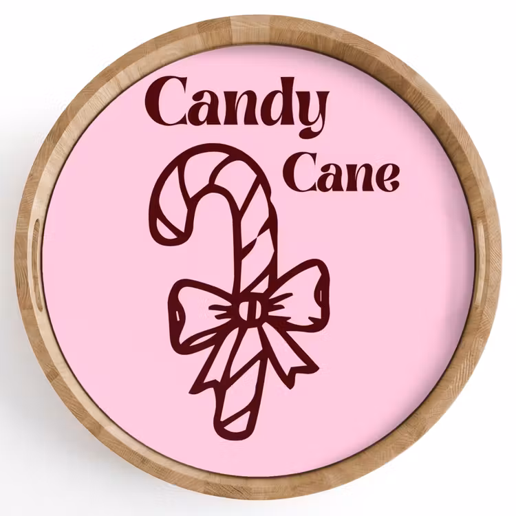 Dienblad - Kerst - Snoep - Tekst - Bruin - Roze — 1