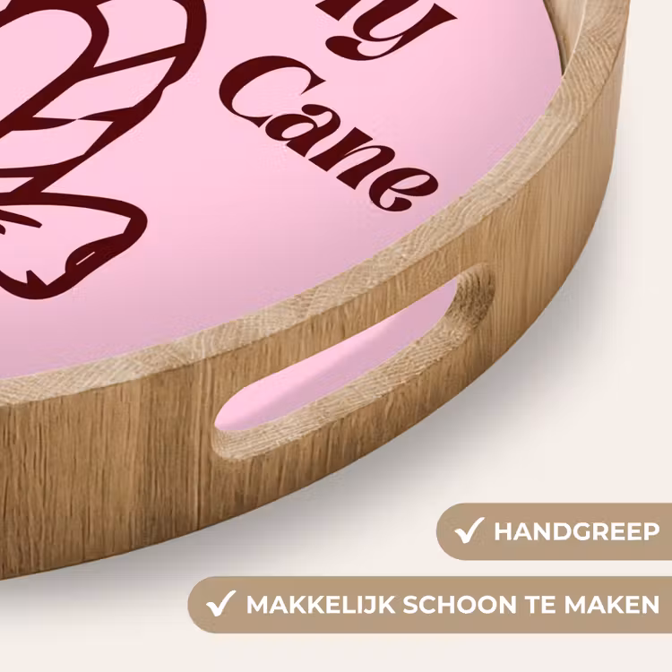 Dienblad - Kerst - Snoep - Tekst - Bruin - Roze — 5