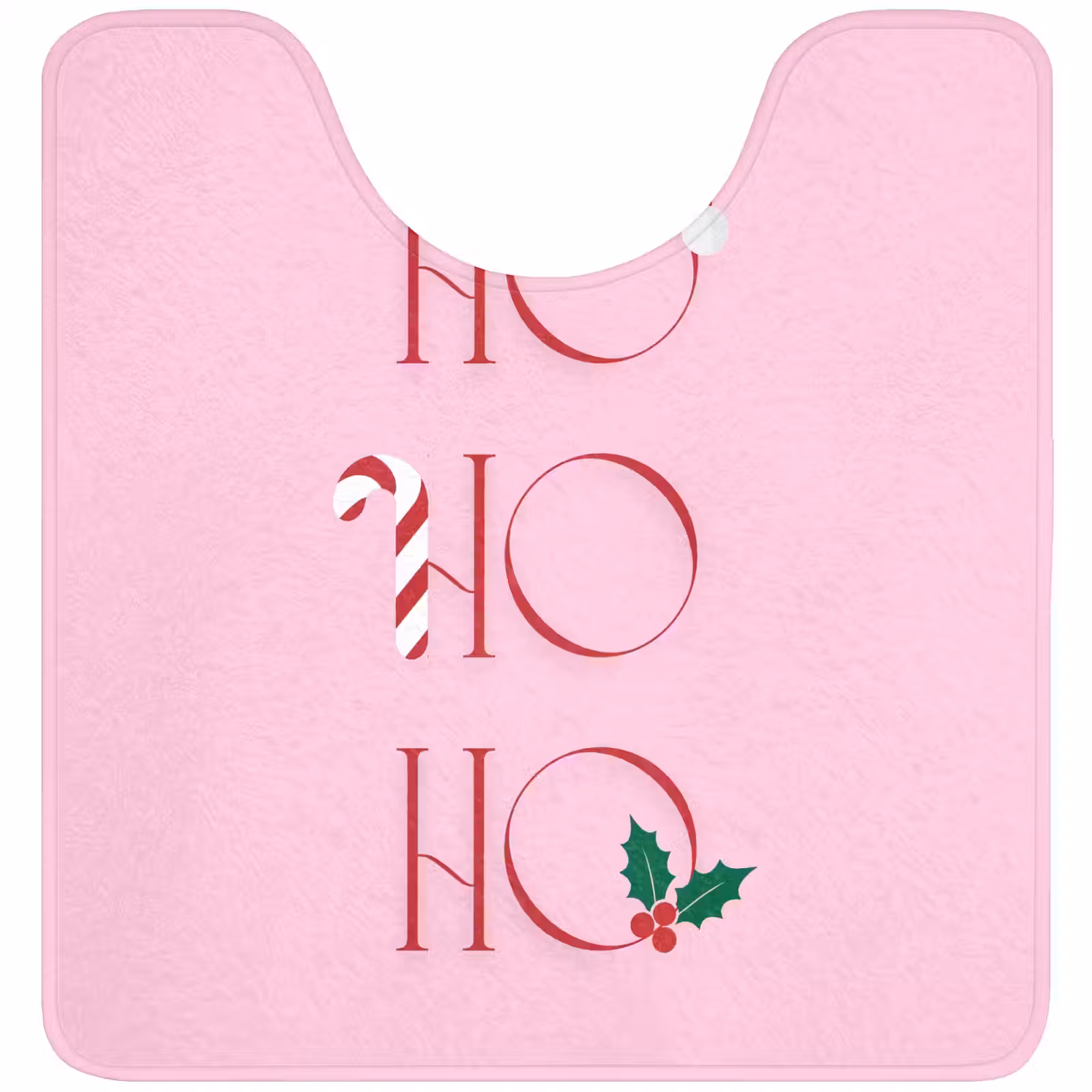 WC Mat - Kerst - Tekst - Roze - Illustratie — 1