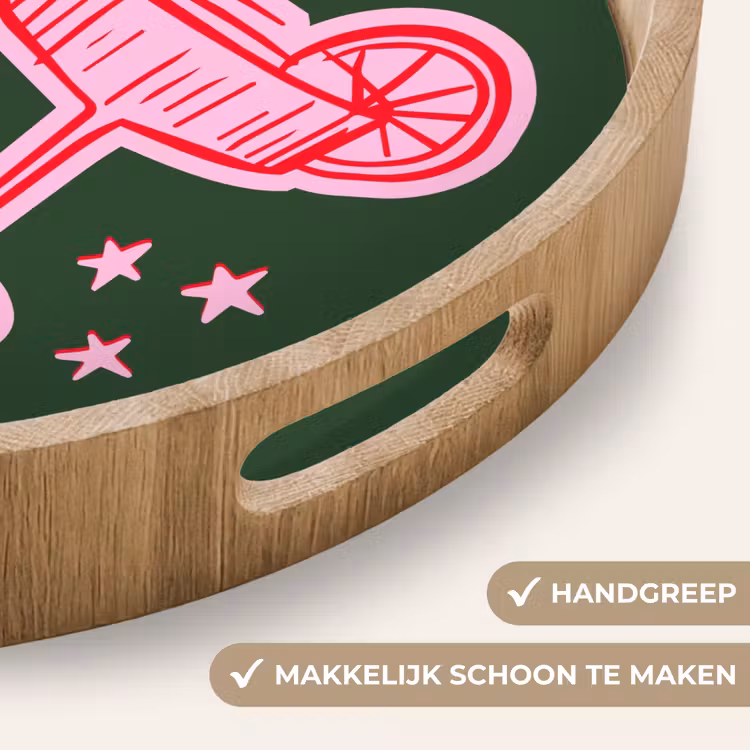 Dienblad - Cocktail - Kerst - Roze - Groen — 5