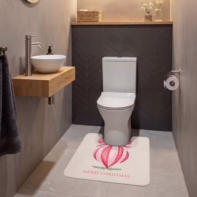 WC Mat - Kerst - Kerstbal - Tekst — 2
