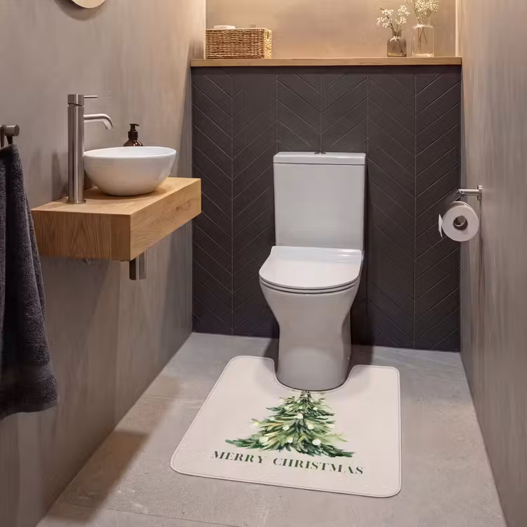WC Mat - Kerst - Kerstboom - Tekst — 2