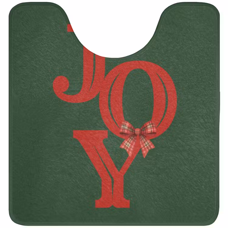 WC Mat - Tekst - Kerst - Rood — 1
